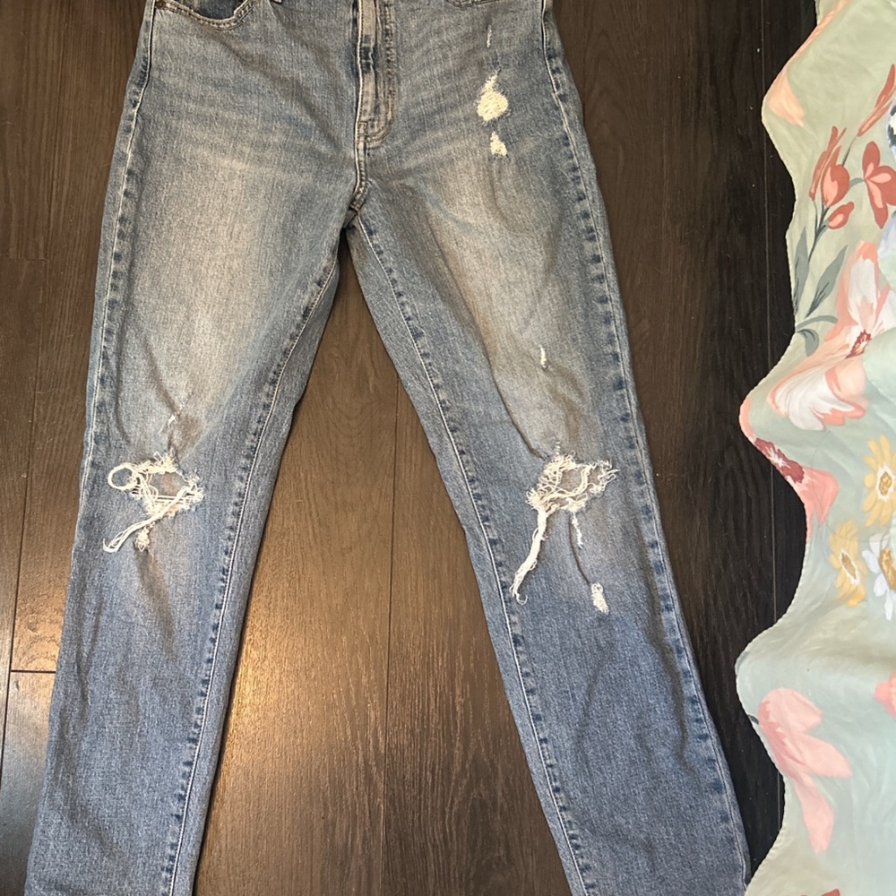 Distressed Blue Women's Jeans